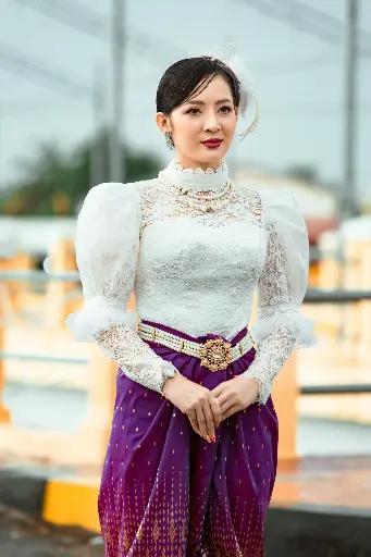 亞麻中式立領女襯衫