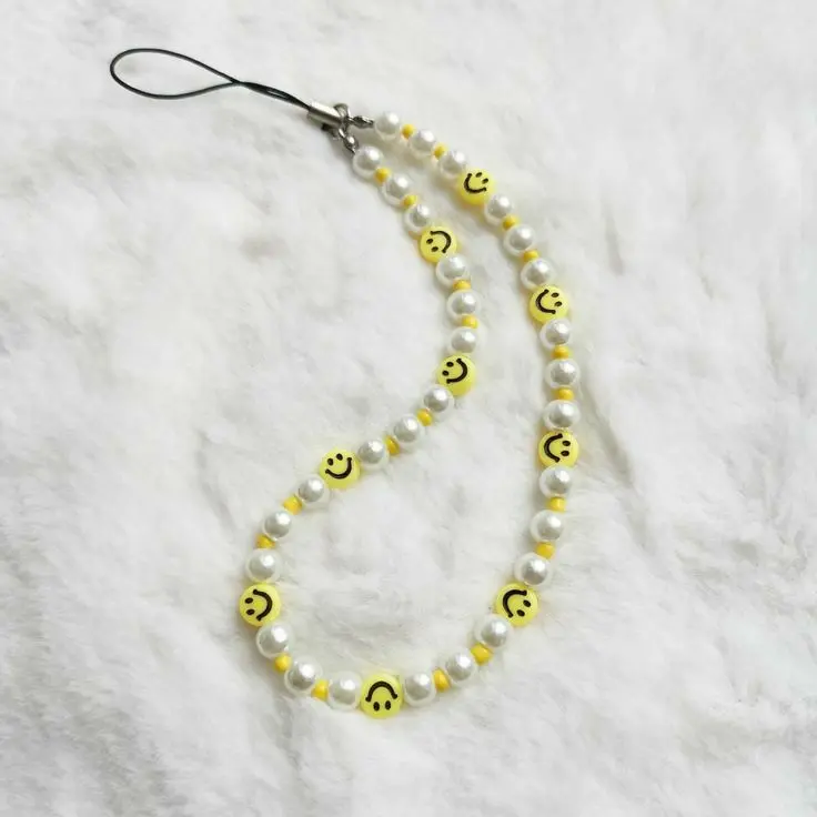 微笑表情串珠帶