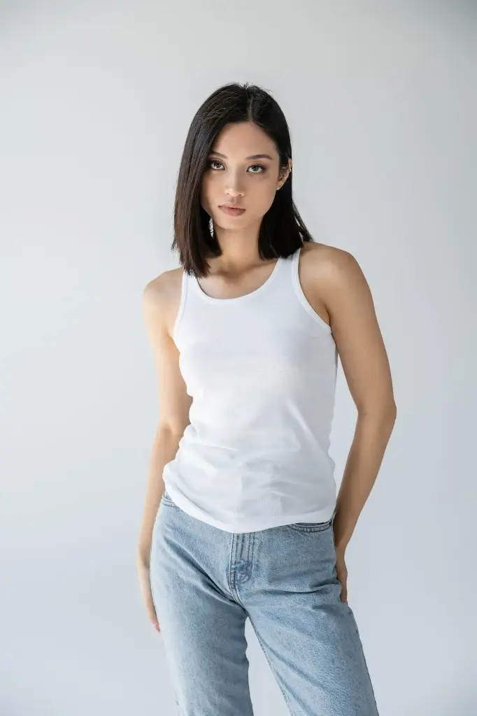 Basic Cotton Tank Top – Pure White