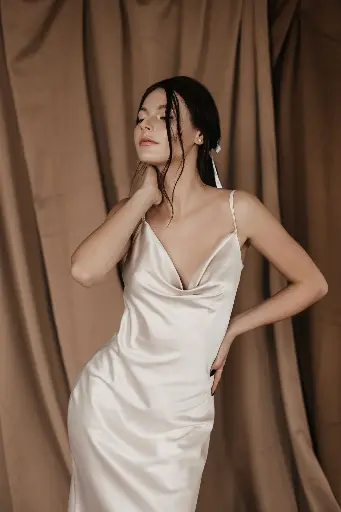 Satin Cowl Neck Camisole – Champagne Glow