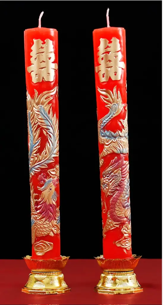 Red Dragon Candles /per pair
