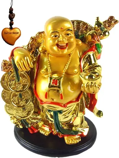 Laughing Buddha with Gold Ingot