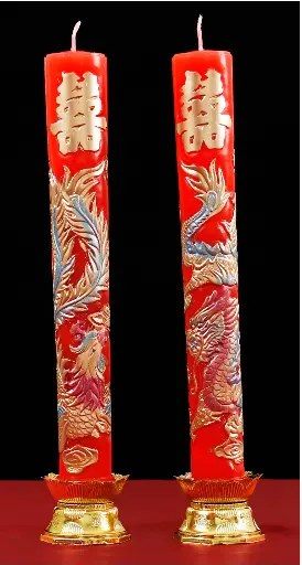 Red Dragon Candles /per pair