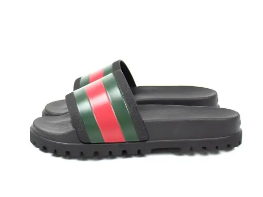 Striped Rubber Slides